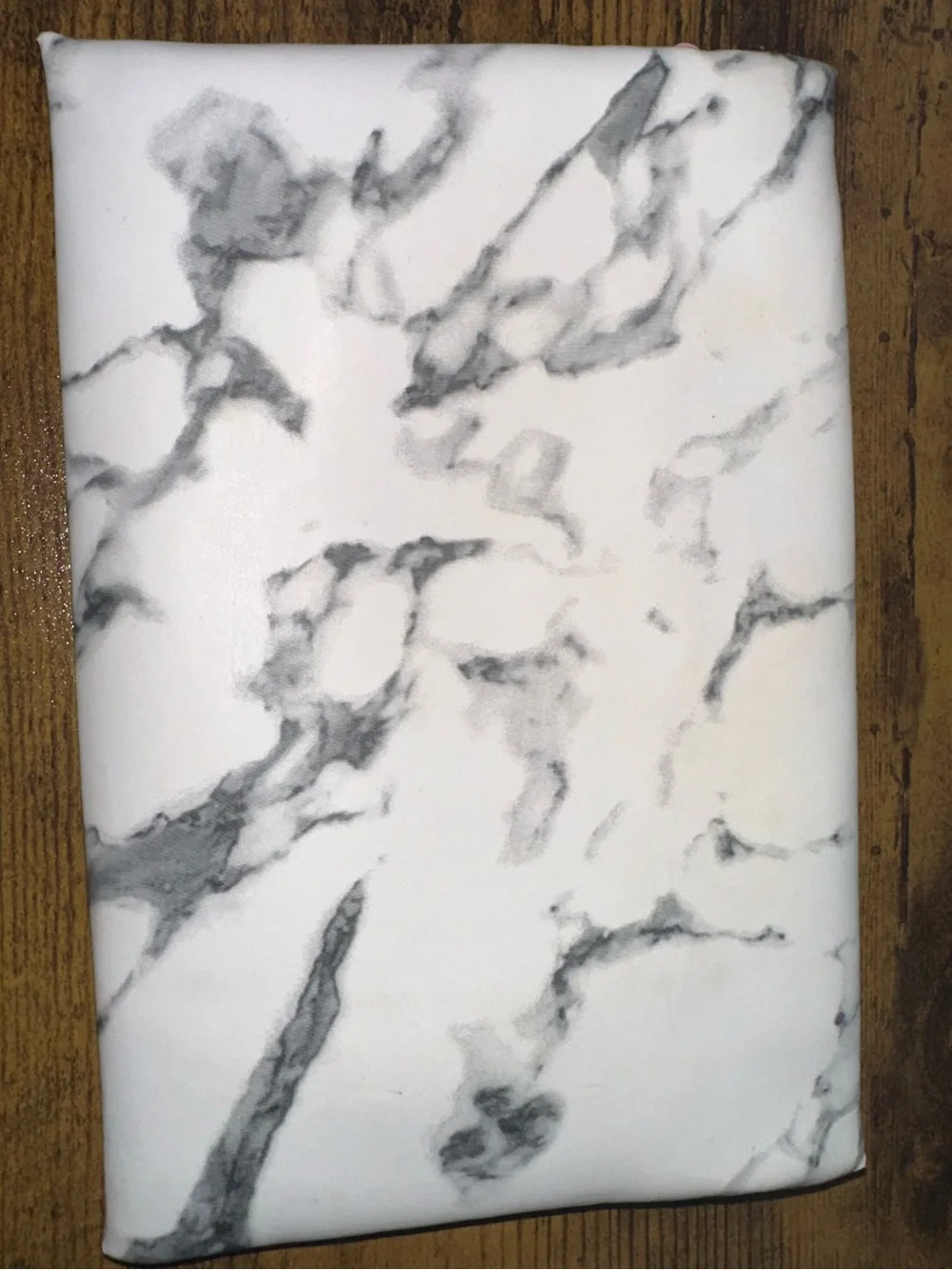 Marble Pattern Pink-Trim Cosmetic Pouch